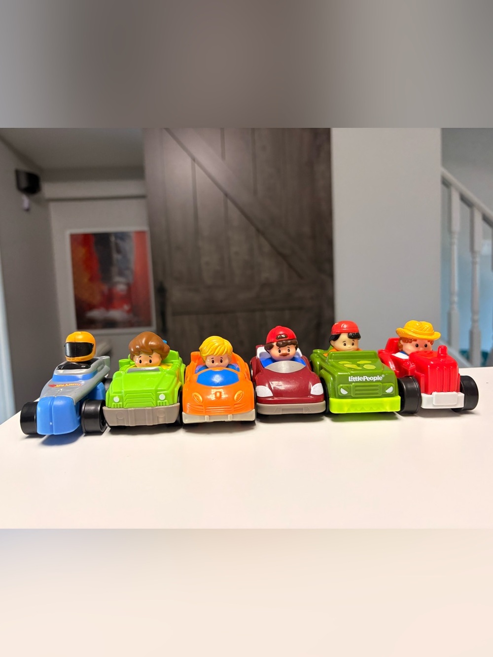 Fisher Price Little People assorted wheelies lot of 6
